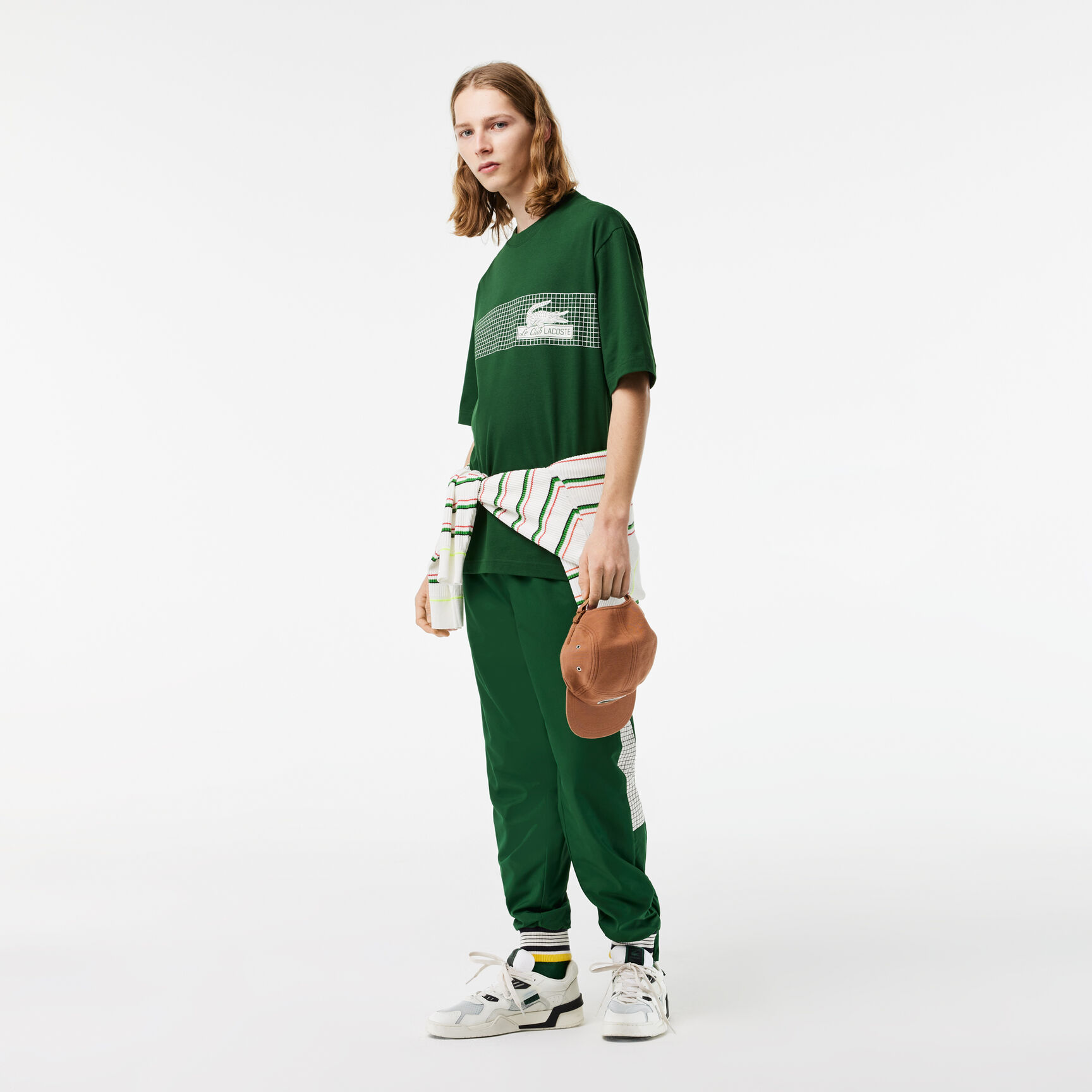 تيشيرت لاكوست تنس بطبعة وقصة فضفاضة للرجال تيشيرت لاكوست تنس بطبعة وقصة فضفاضة للرجال