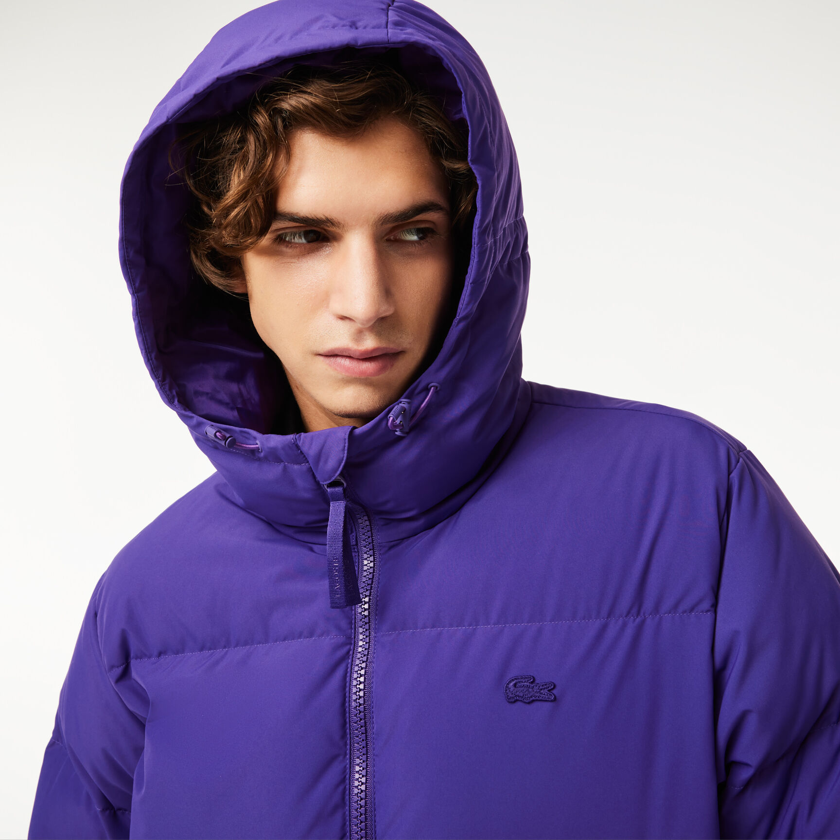 Men's Lacoste Quilted Water-Repellent Short Jacket Men's Lacoste Quilted Water-Repellent Short Jacket