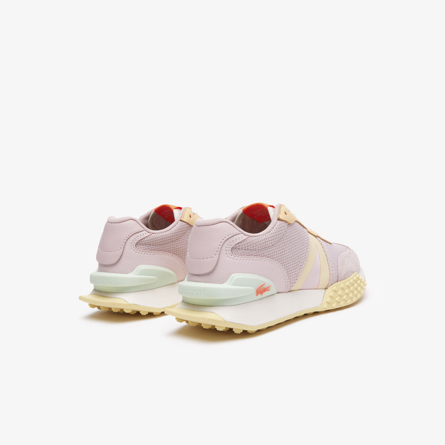 Women's Lacoste L-Spin Deluxe Leather Colour-Block Trainers