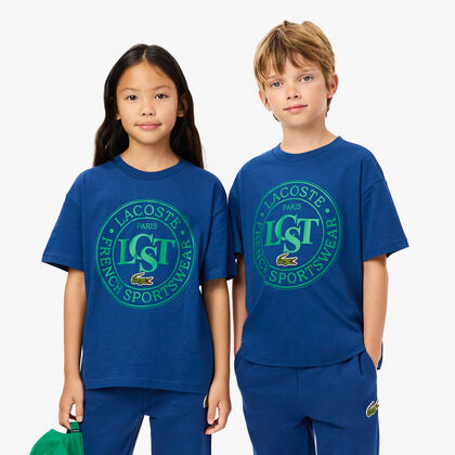 Contrast Badge Cotton T-shirt