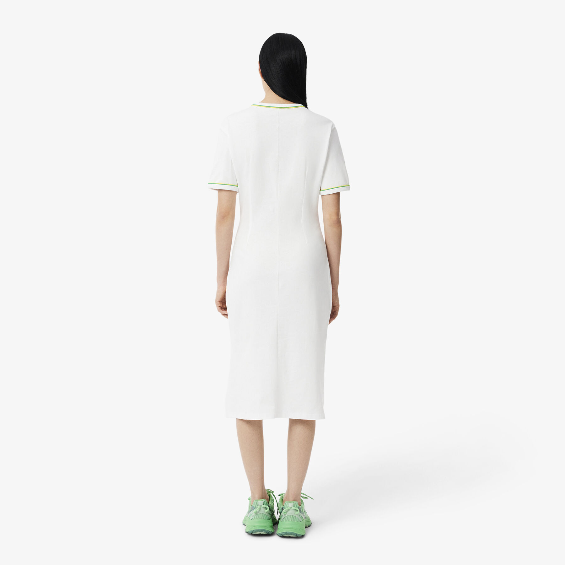Trim Accent Jersey T-shirt Dress