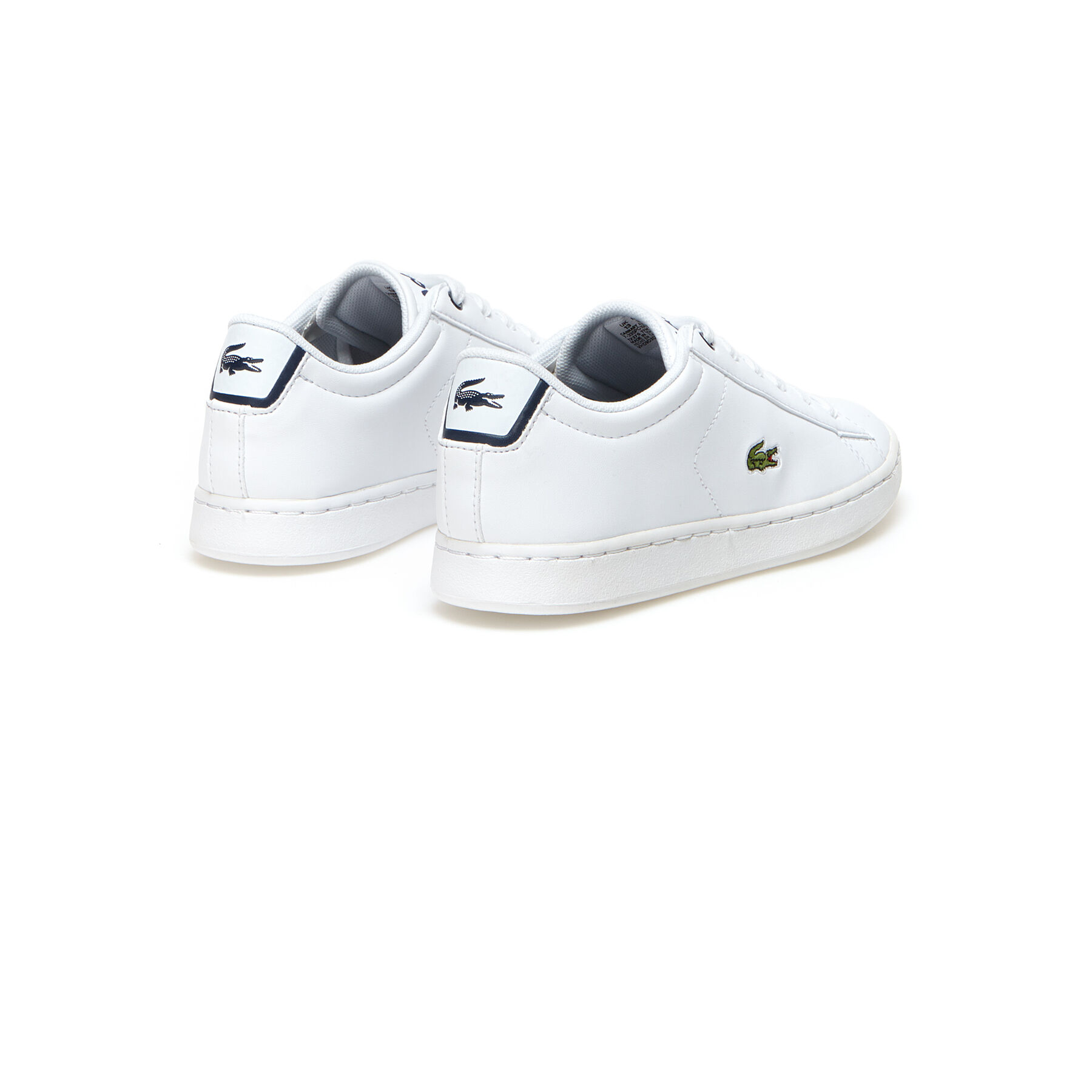 lacoste children s carnaby evo mesh lined tonal synthetic trainers