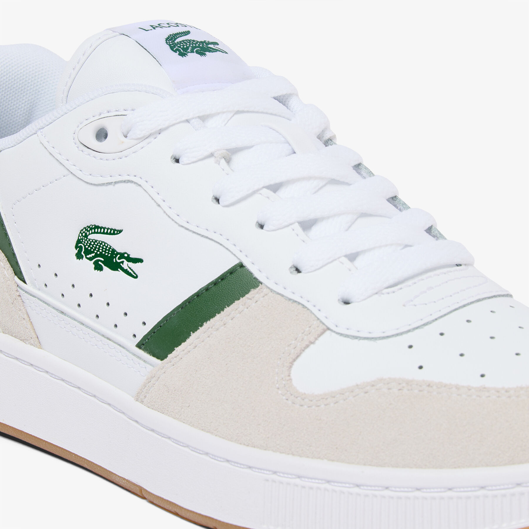 lacoste men s t clip set leather sneakers