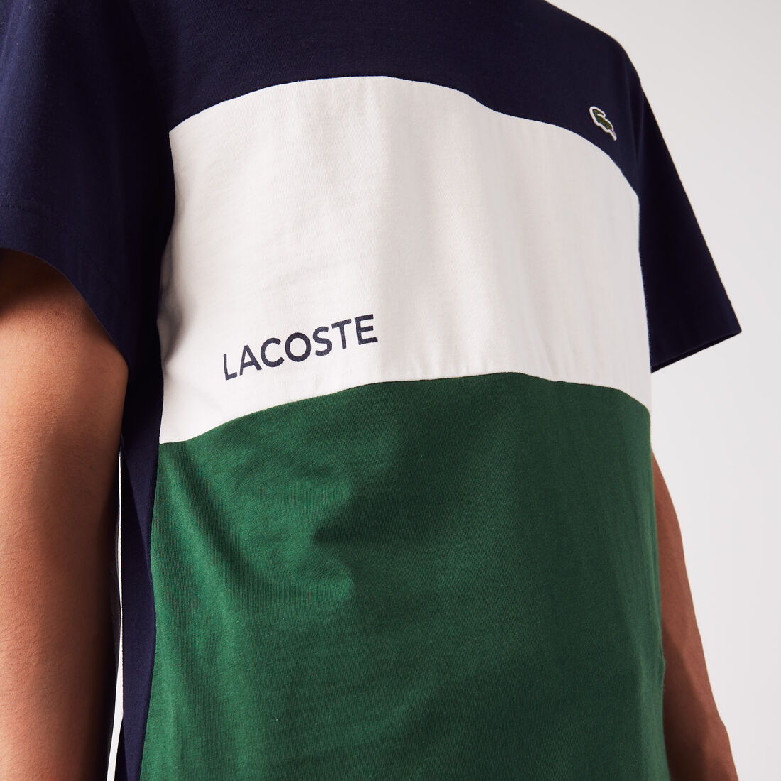Men’s Lacoste Branded Color-Block T-Shirt Men’s Lacoste Branded Color-Block T-Shirt