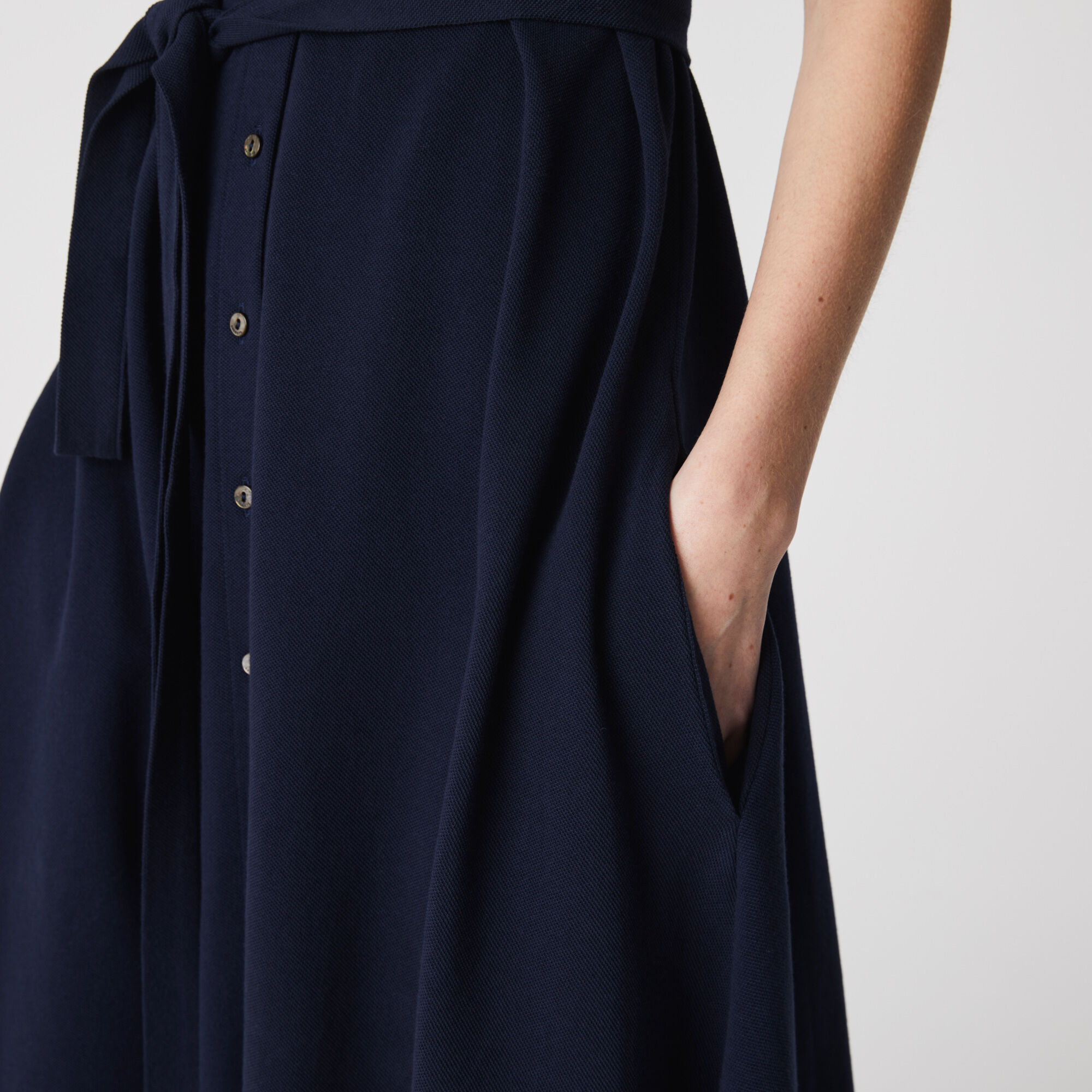 Women's Cotton Piqué Belted Polo Dress Women's Cotton Piqué Belted Polo Dress