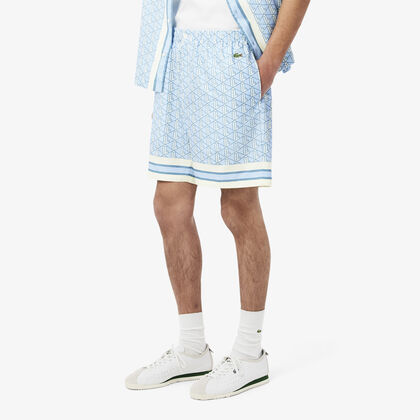 Lightweight Monogram Print Shorts Lightweight Monogram Print Shorts