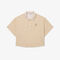 lacoste oversized tennis print polo