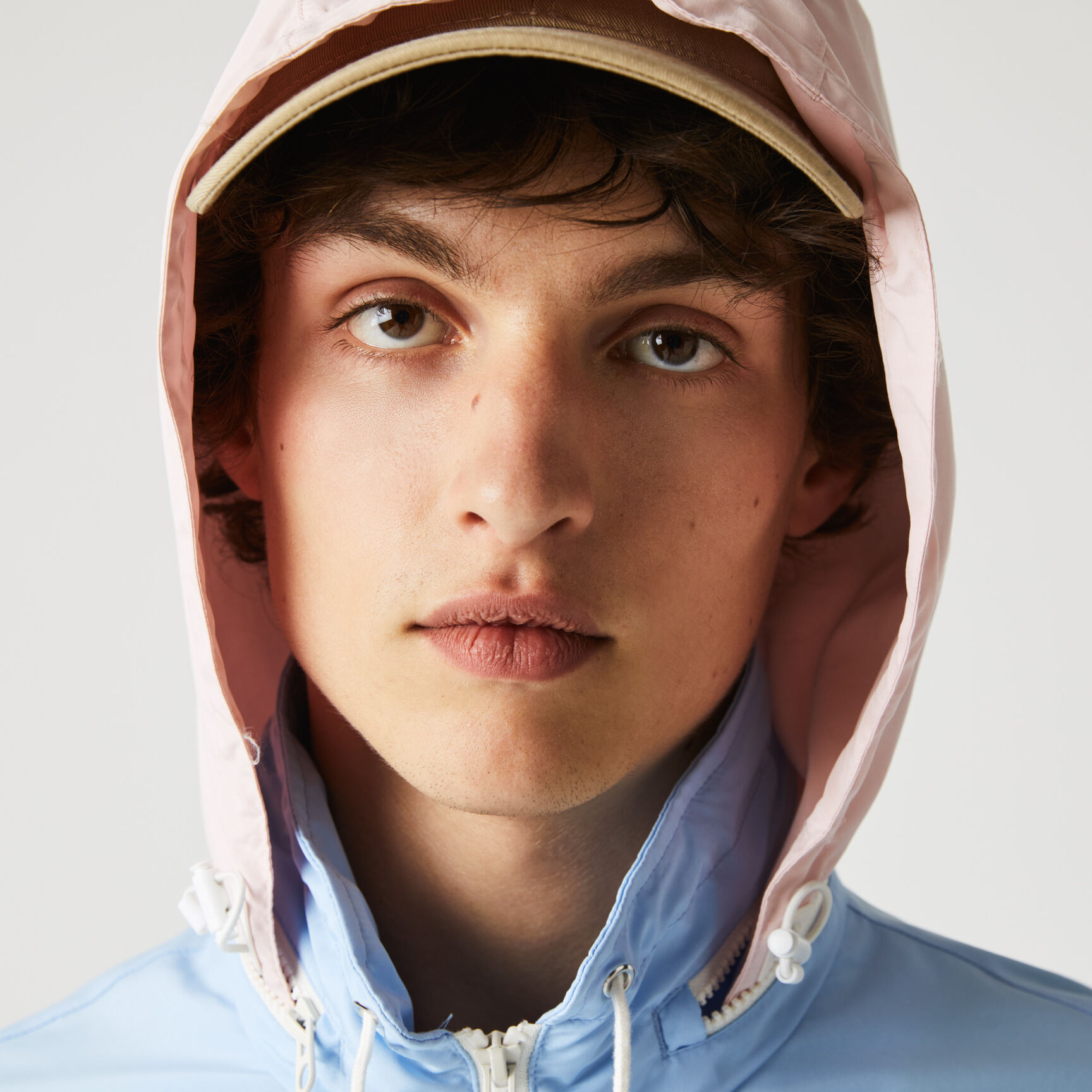 Men’s Concealed Hood Water-Resistant Colorblock Jacket Men’s Concealed Hood Water-Resistant Colorblock Jacket