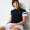 لاكوست قميص بولو للتنس من البيكيه المسامي للرجال مع أكمام مقلمة مجموعة lacoste sport