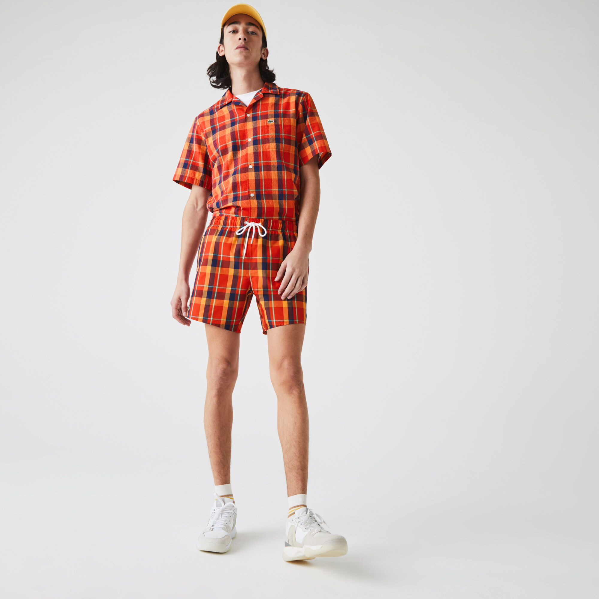 Men’s Check Print Swimming Trunks Men’s Check Print Swimming Trunks