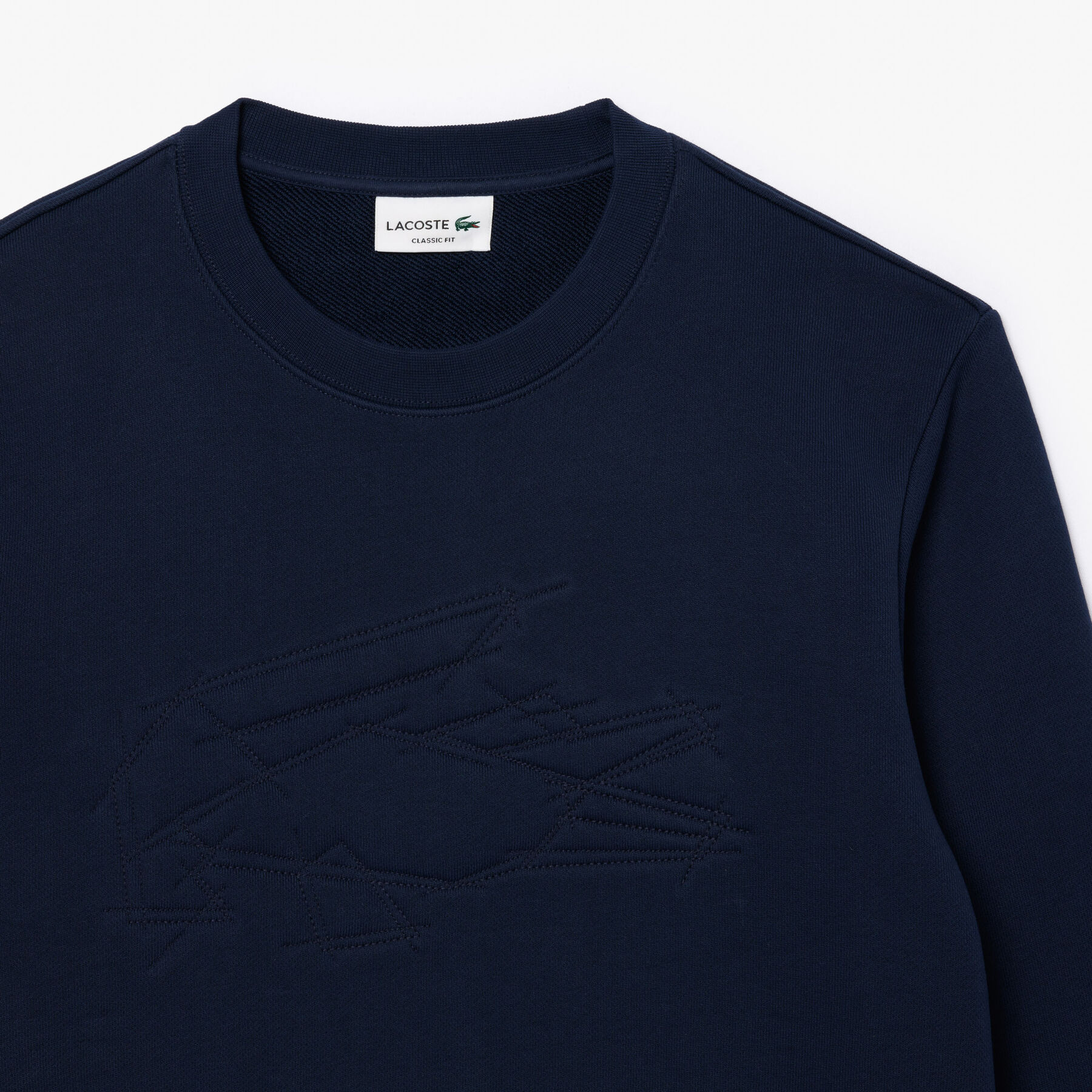 Embroidered Crocodile Sweatshirt lacoste embroidered crocodile sweatshirt