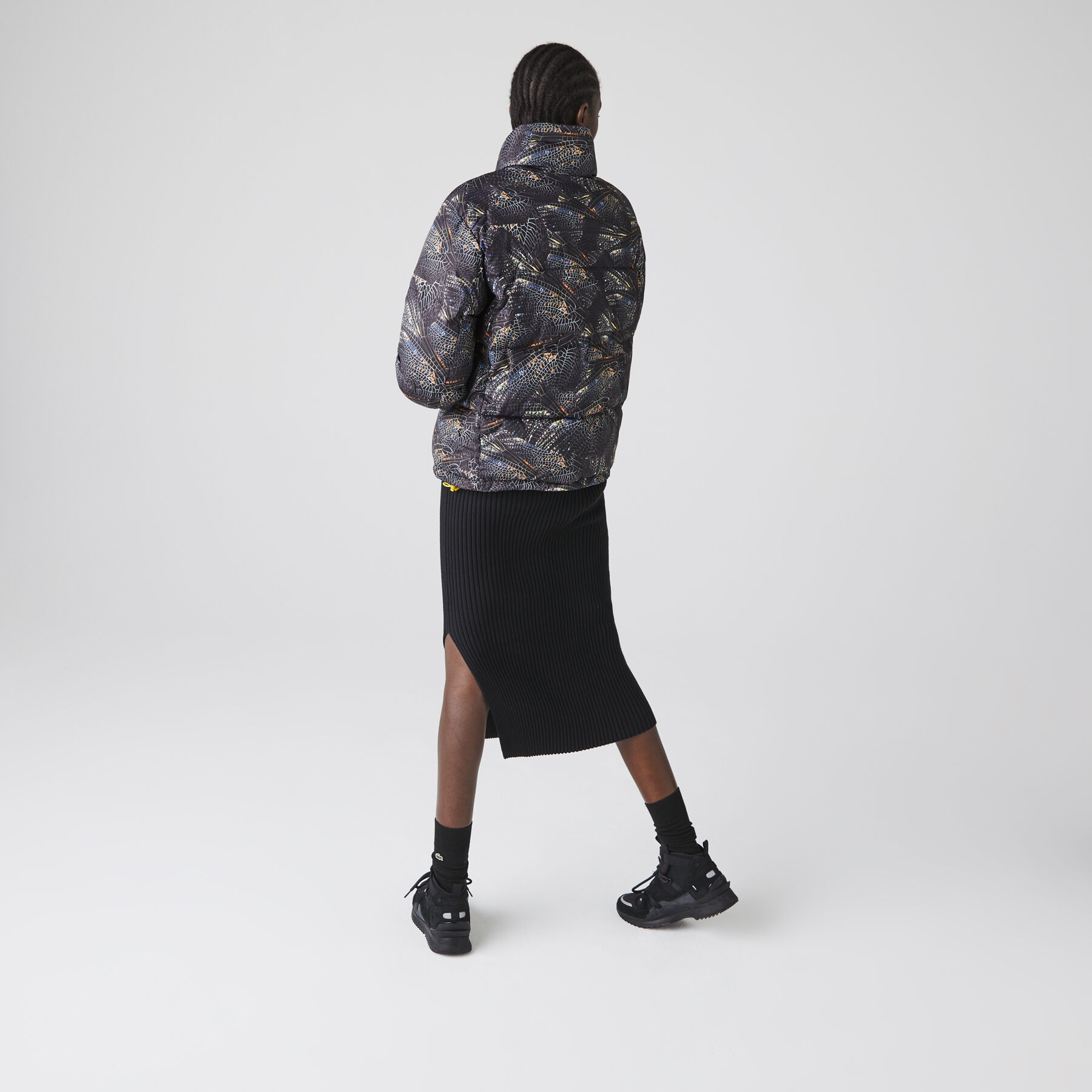 women s lacoste x national geographic print quilted jacket