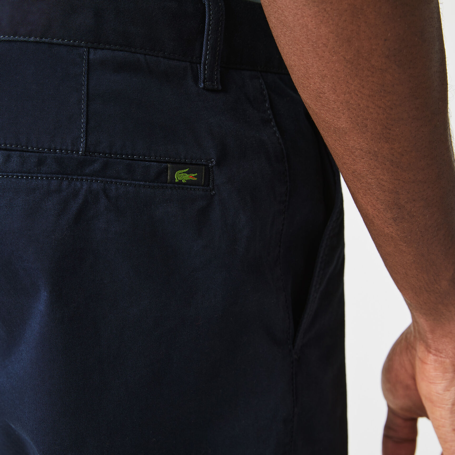 Men's Slim Fit Stretch Gabardine Bermuda Shorts