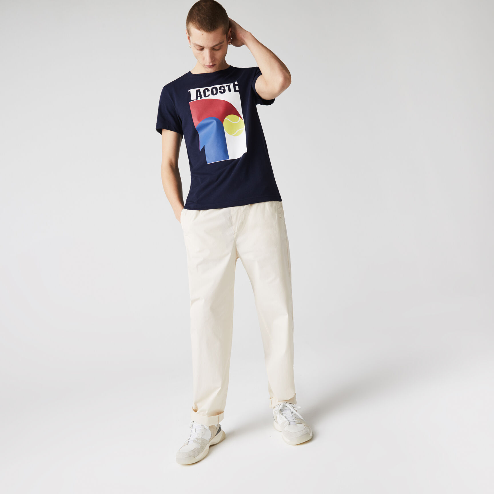 Men's Lacoste SPORT Breathable Graphic Print T-shirt Men's Lacoste SPORT Breathable Graphic Print T-shirt