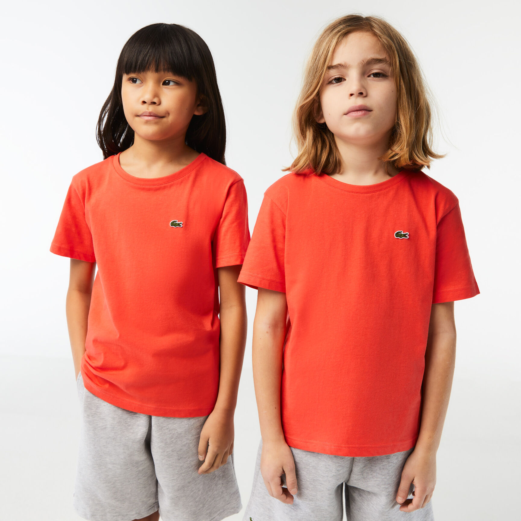 Kids' Crew Neck Cotton Jersey T-shirt