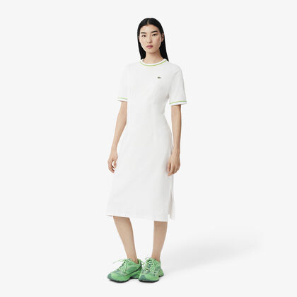 Trim Accent Jersey T-shirt Dress