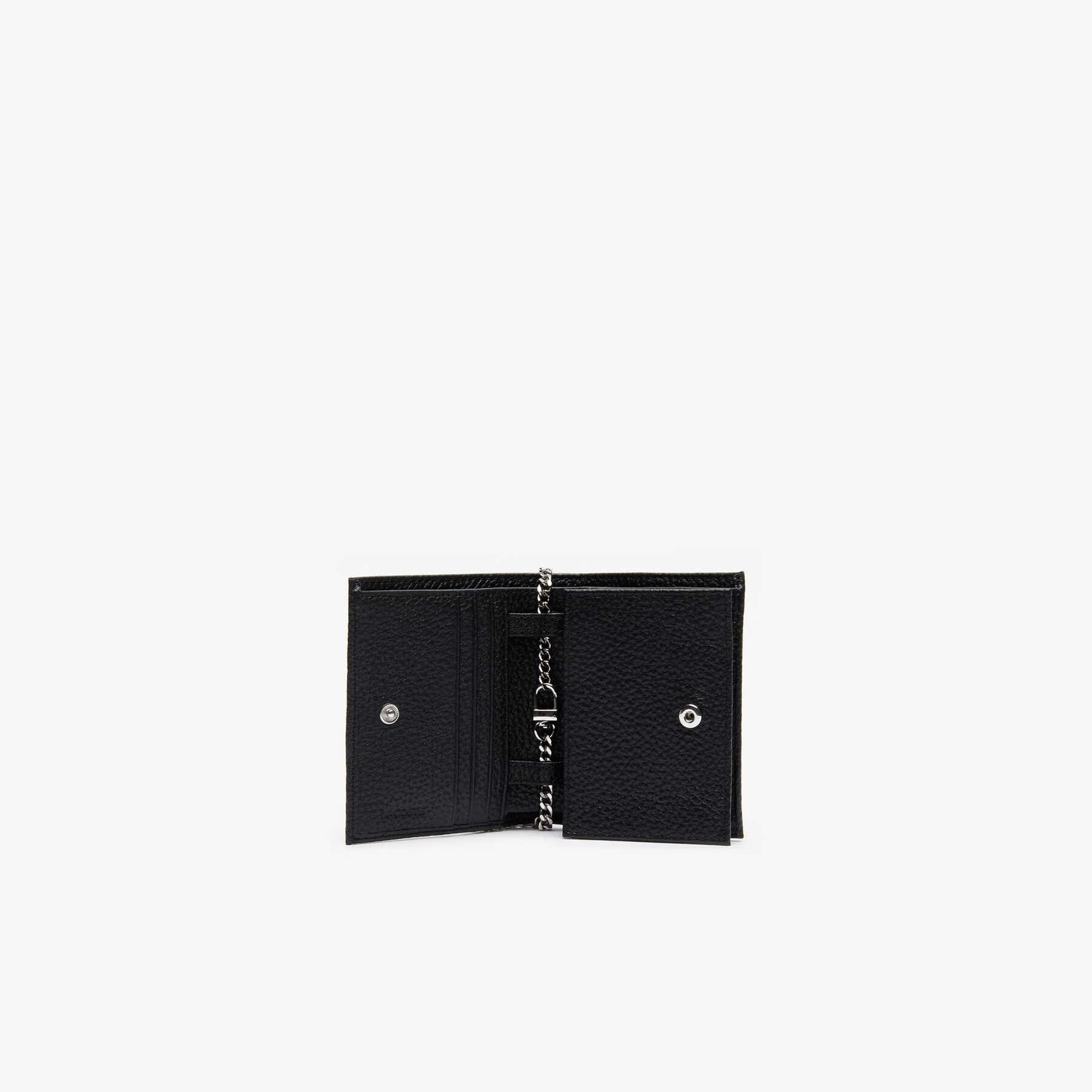 lacoste women s croco crew grained leather phone wallet