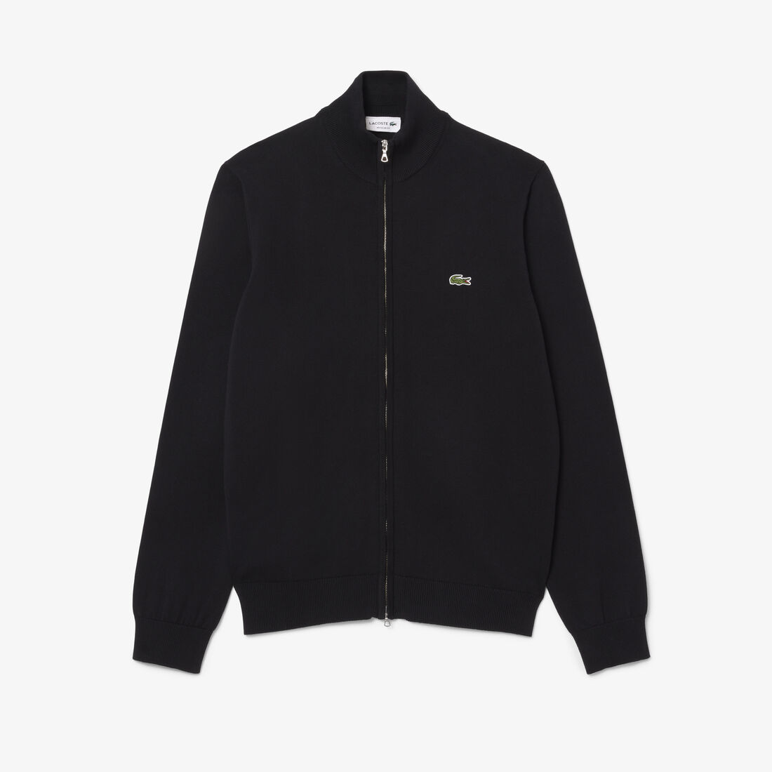 Zipped High Neck Cotton Sweater Zipped High Neck Cotton Sweater