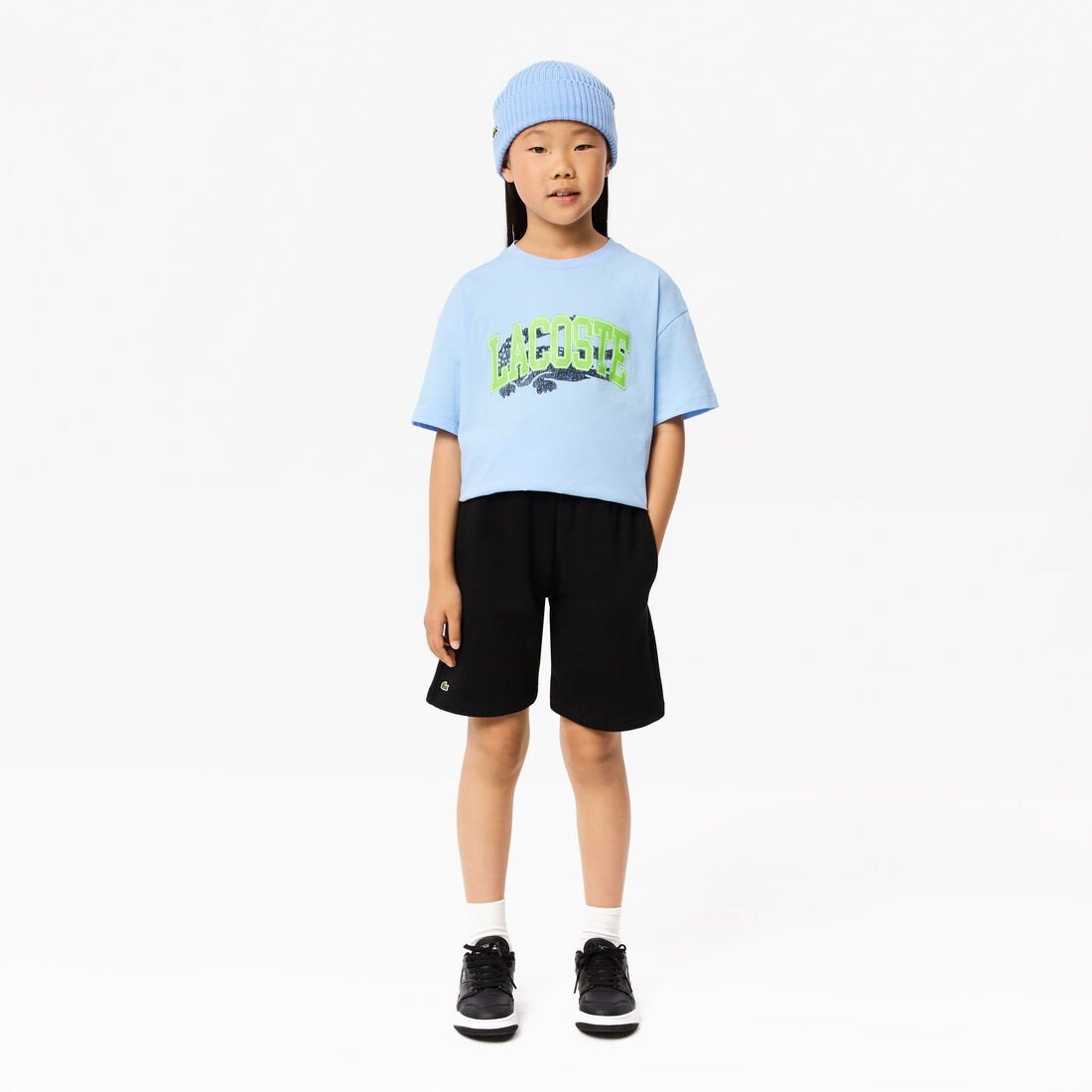 Kids' Lacoste Organic Brushed Cotton Fleece Shorts Kids' Lacoste Organic Brushed Cotton Fleece Shorts