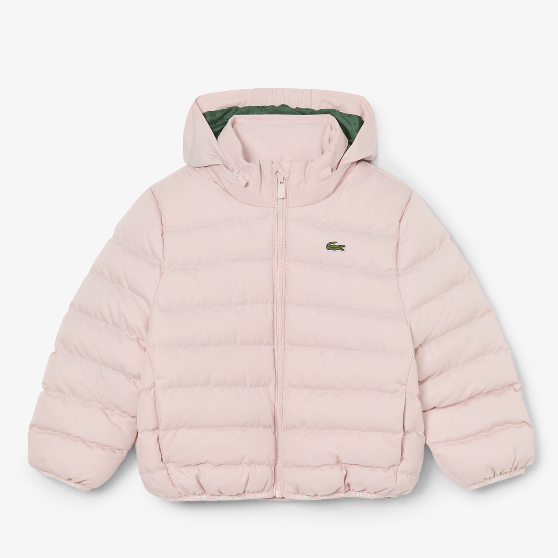 lacoste unisex hooded diamond taffeta puffed jacket