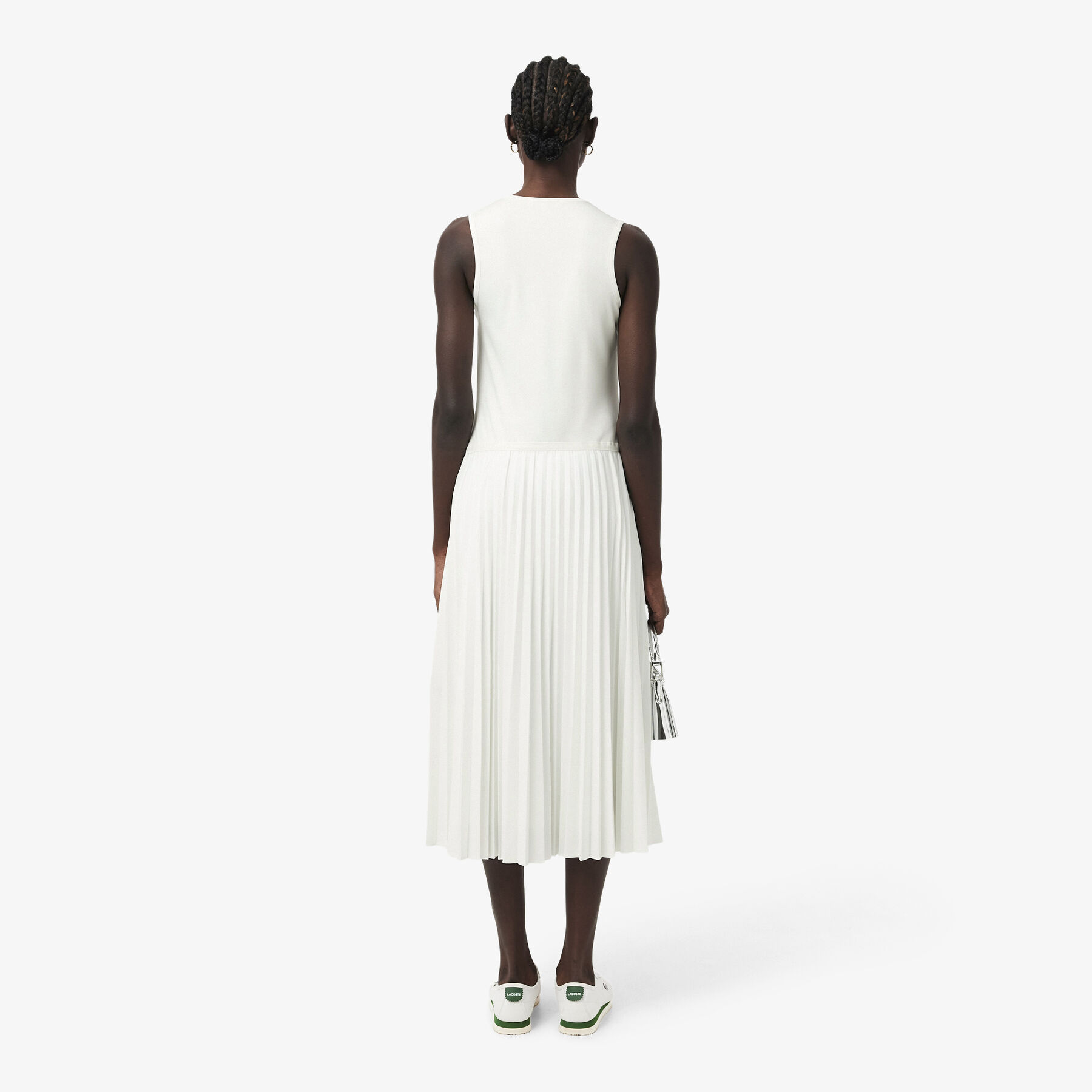 Long Sleeveless Pleated Dress