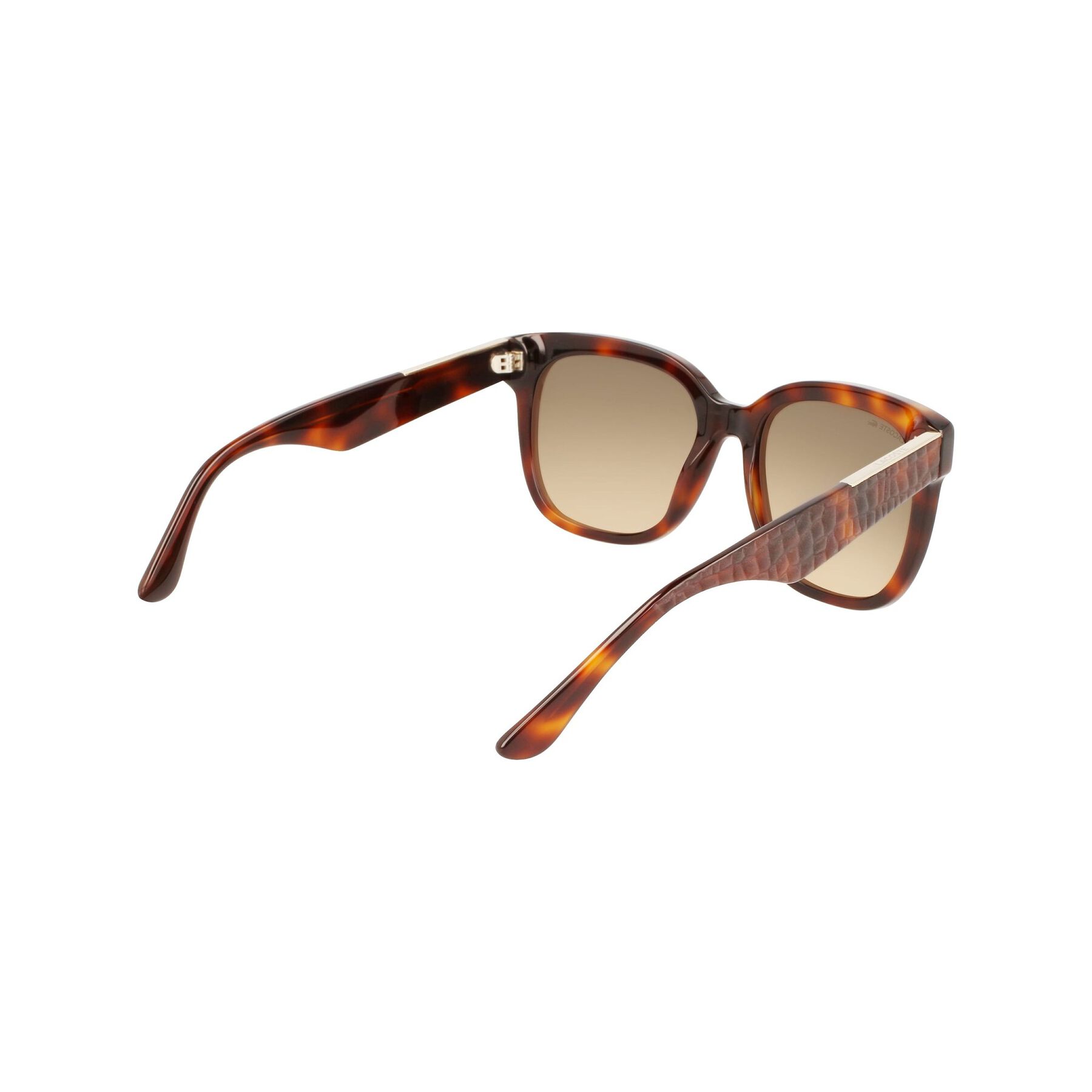 lacoste women s rectangle acetate croco skin sunglasses