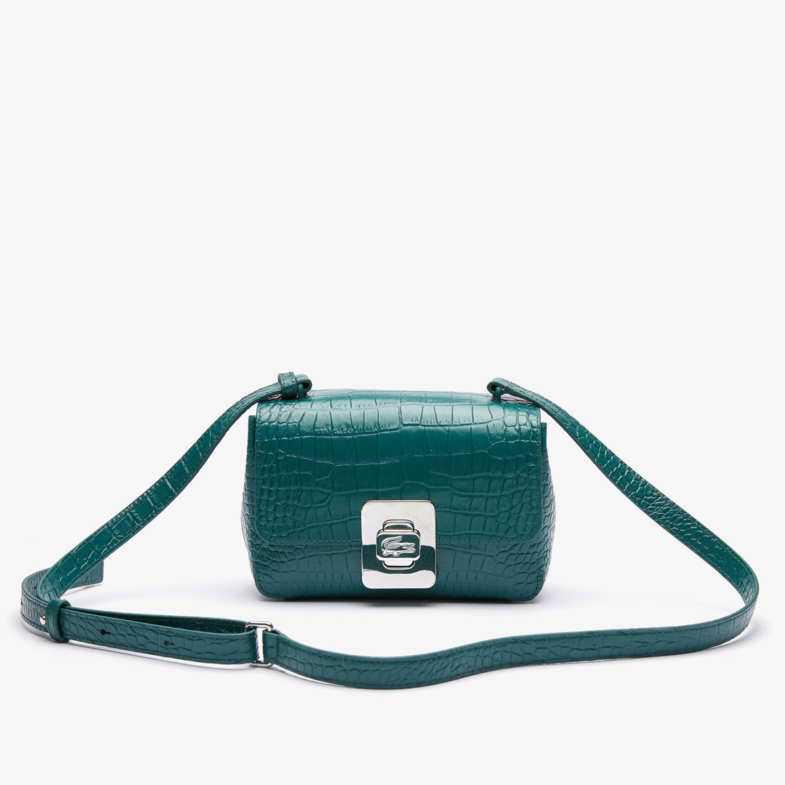 حقيبة يد أميليا جلد منقوش بمشبك معدني للنساء حقيبة يد أميليا جلد منقوش بمشبك معدني للنساء