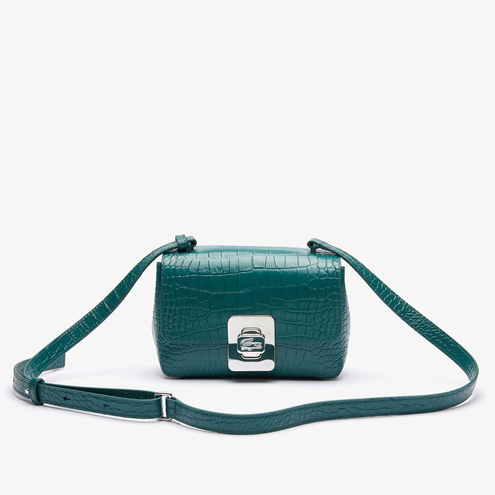 حقيبة يد أميليا جلد منقوش بمشبك معدني للنساء حقيبة يد أميليا جلد منقوش بمشبك معدني للنساء