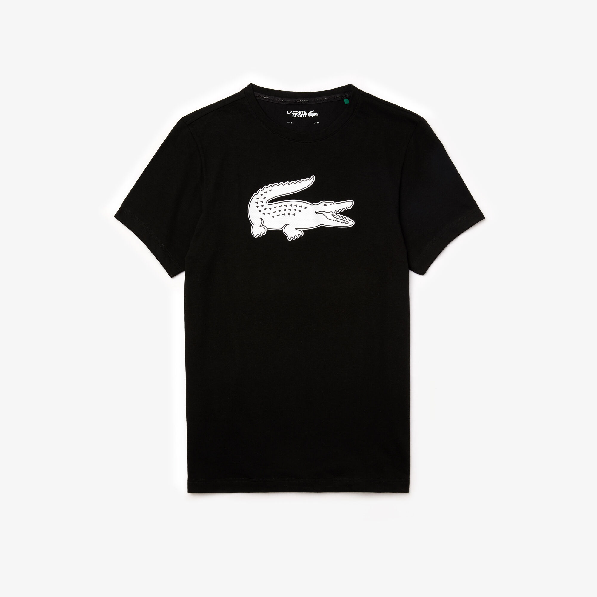 Men's Lacoste SPORT 3D Print Crocodile Breathable Jersey T-shirt Men's Lacoste SPORT 3D Print Crocodile Breathable Jersey T-shirt