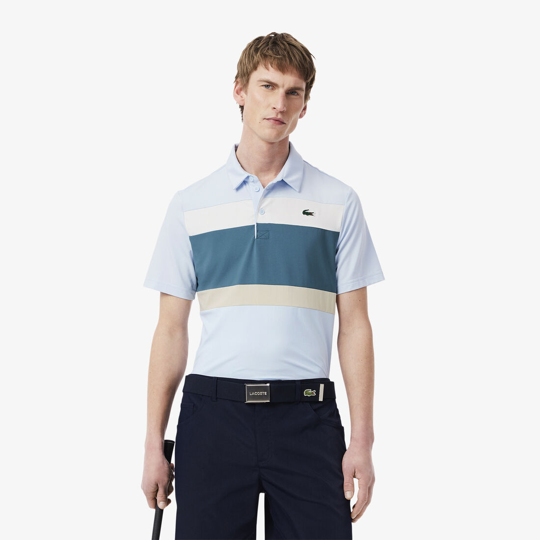Regular Fit Colour-Block Golf Polo Shirt
