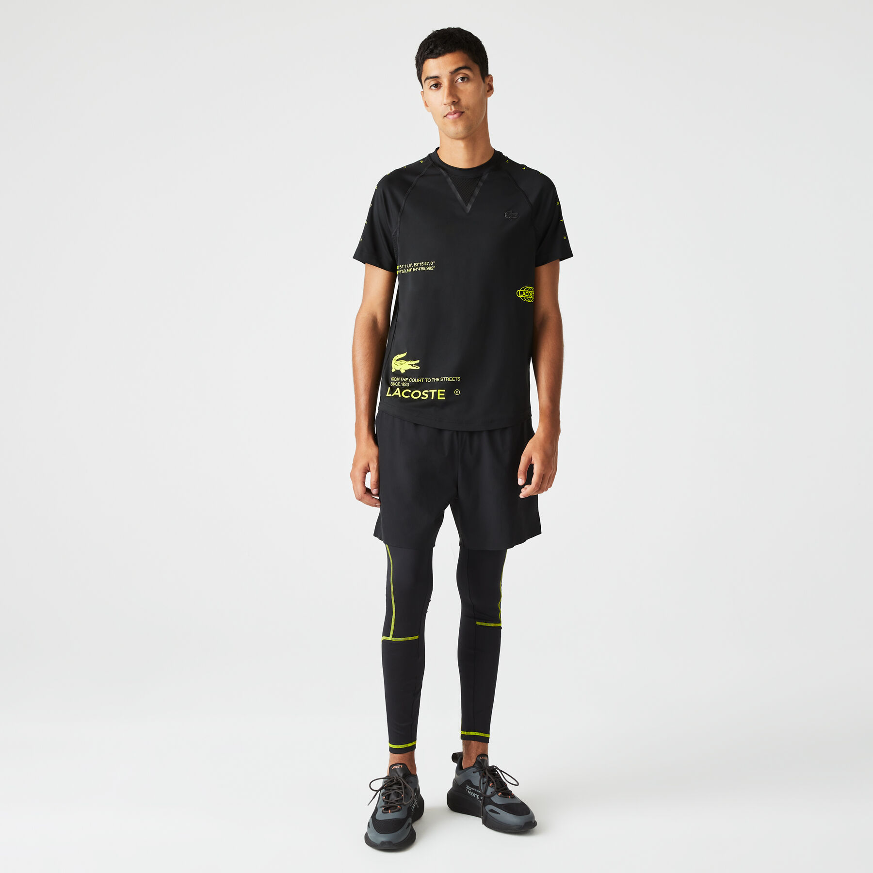 Men's Lacoste SPORT Stretch Jersey T-Shirt men s lacoste sport stretch jersey t shirt