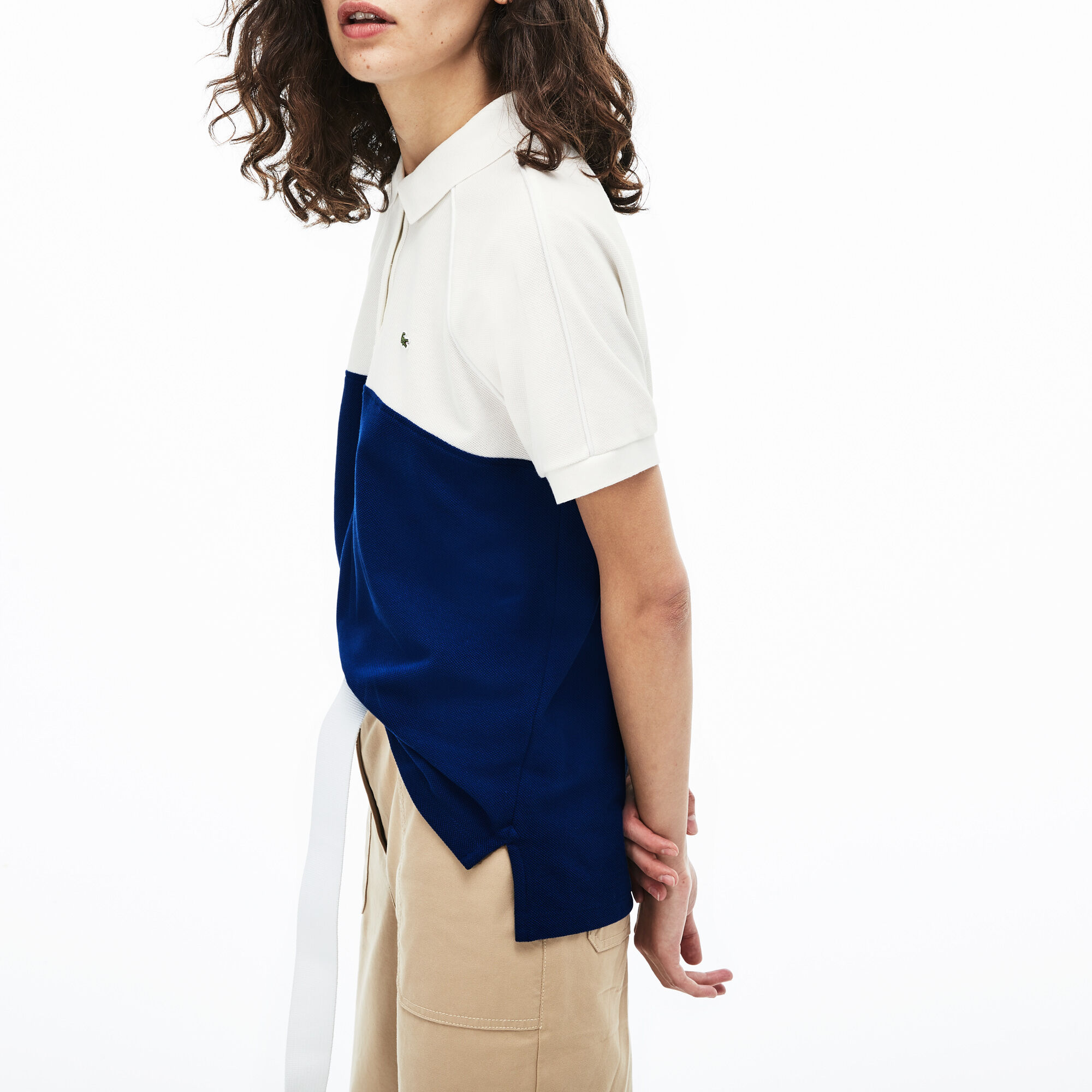 Women's Lacoste Classic Fit Colourblock Cotton Petit Piqué Polo Shirt