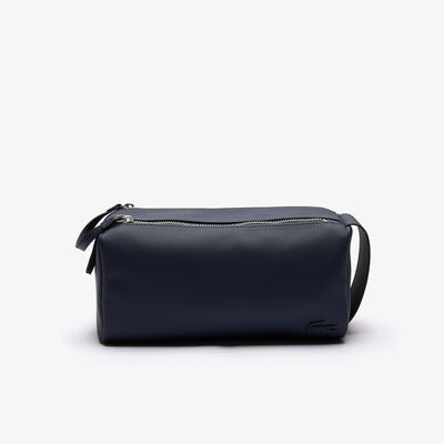 Unisex Classic Double Zip Petit Piqué Toilet Kit