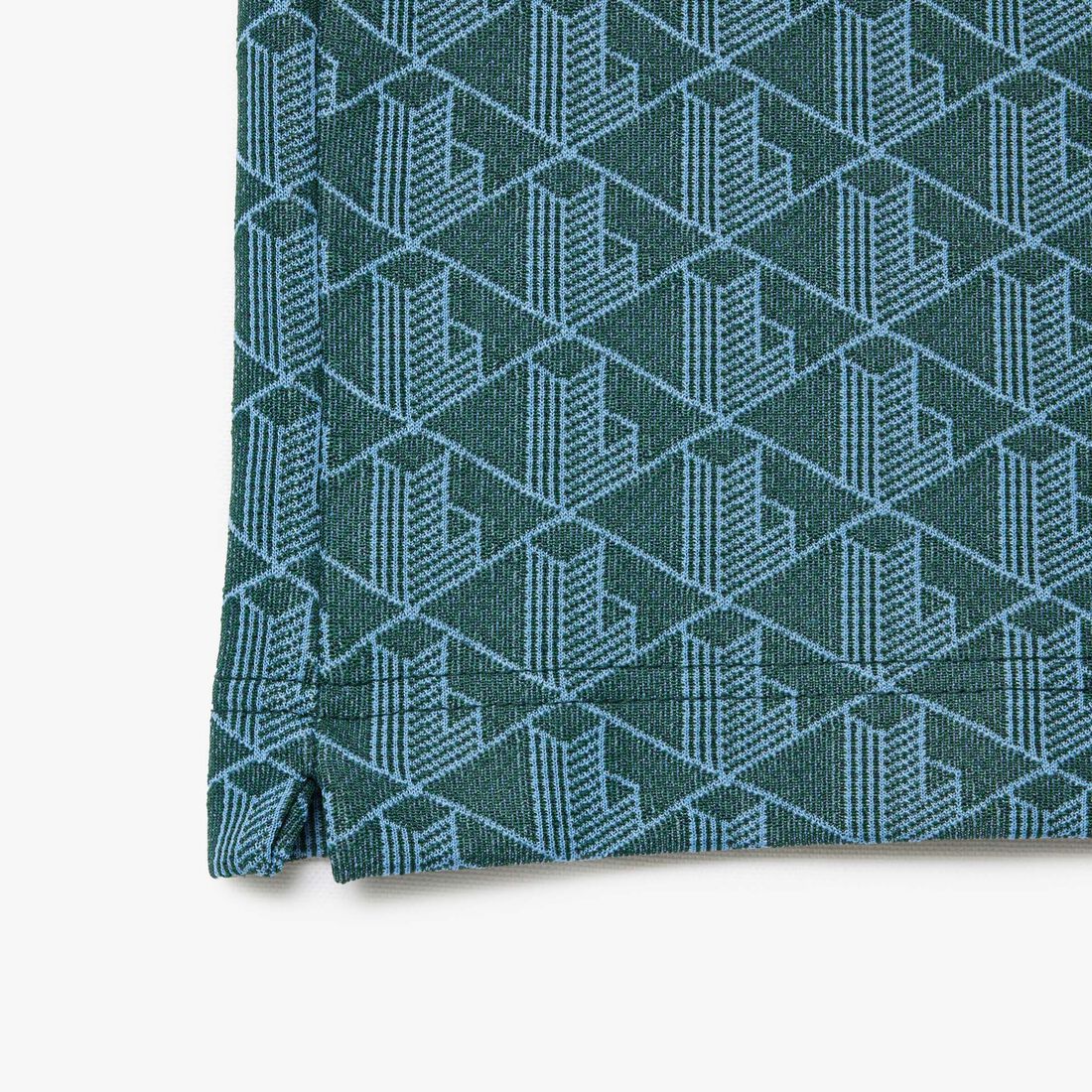 قميص بولو كلاسيكي بقصّة كلاسيكية من قماش الجاكار أحادي اللون قميص بولو كلاسيكي بقصّة كلاسيكية من قماش الجاكار أحادي اللون