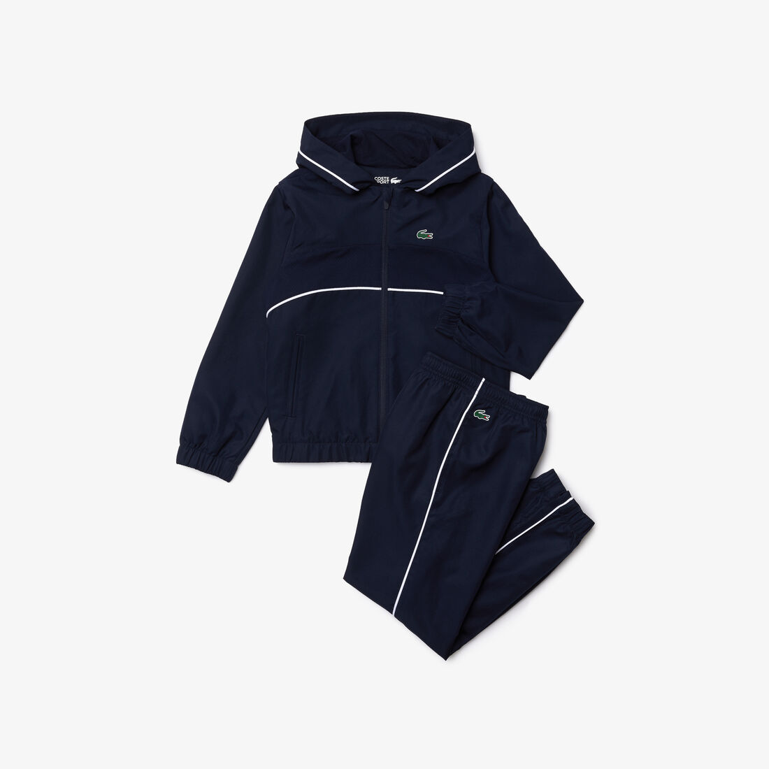 بذلة رياضية للتنس مع غطاء رأس من مجموعة Lacoste SPORT للأولاد