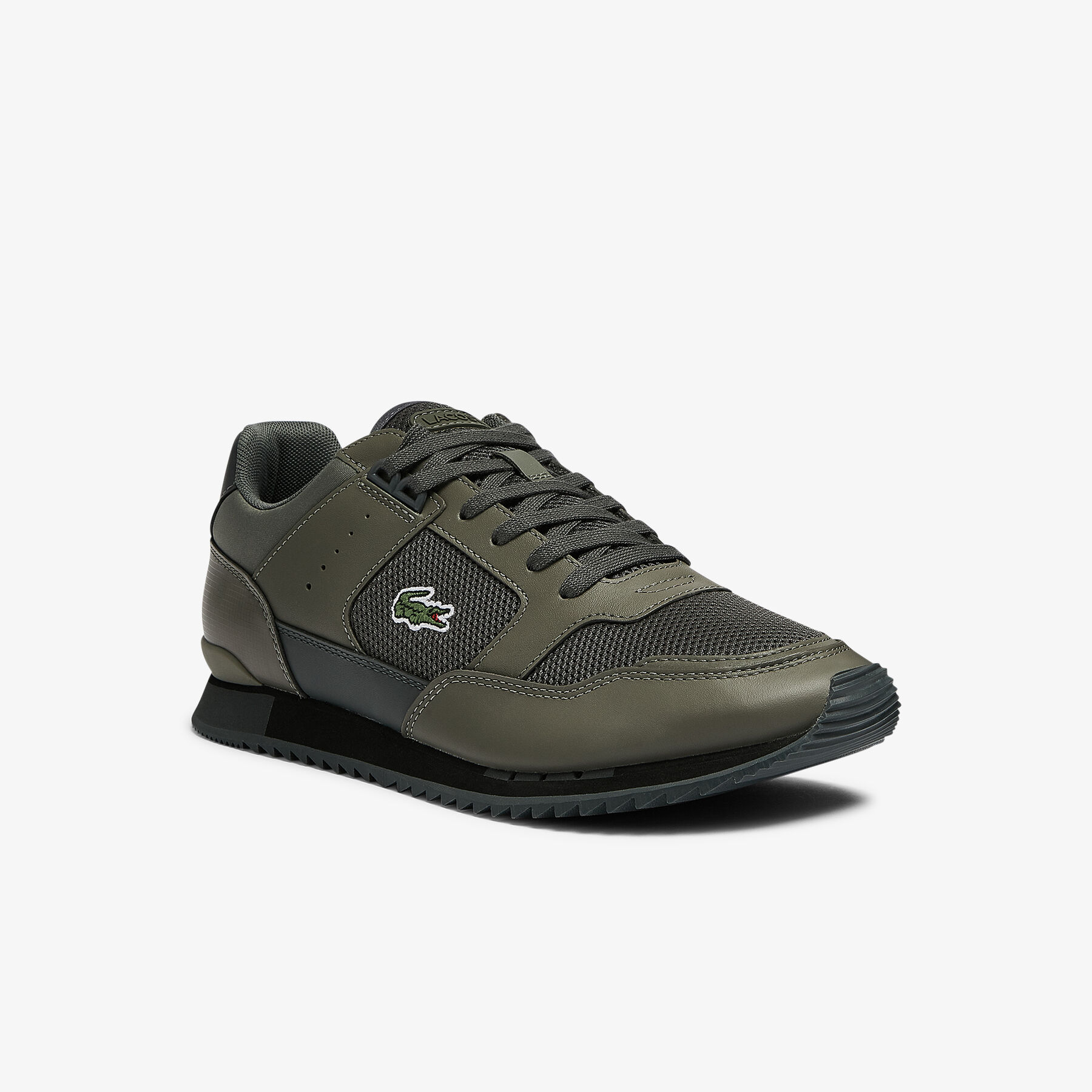 lacoste men s partner piste textile trainers