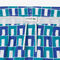 lacoste mid length robert george print swim trunks