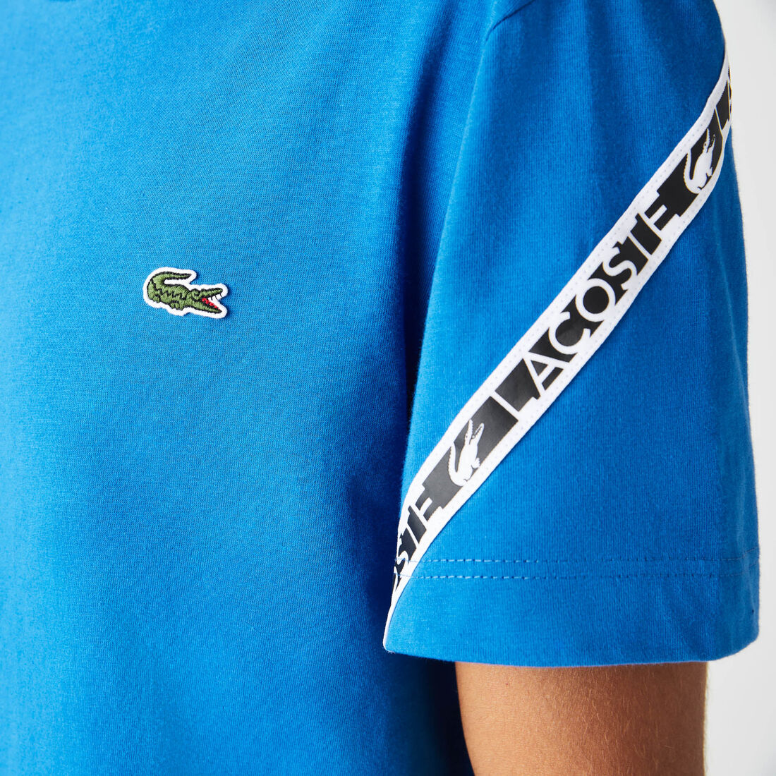 Men's Lacoste Regular Fit Printed Bands T-Shirt Men's Lacoste Regular Fit Printed Bands T-Shirt