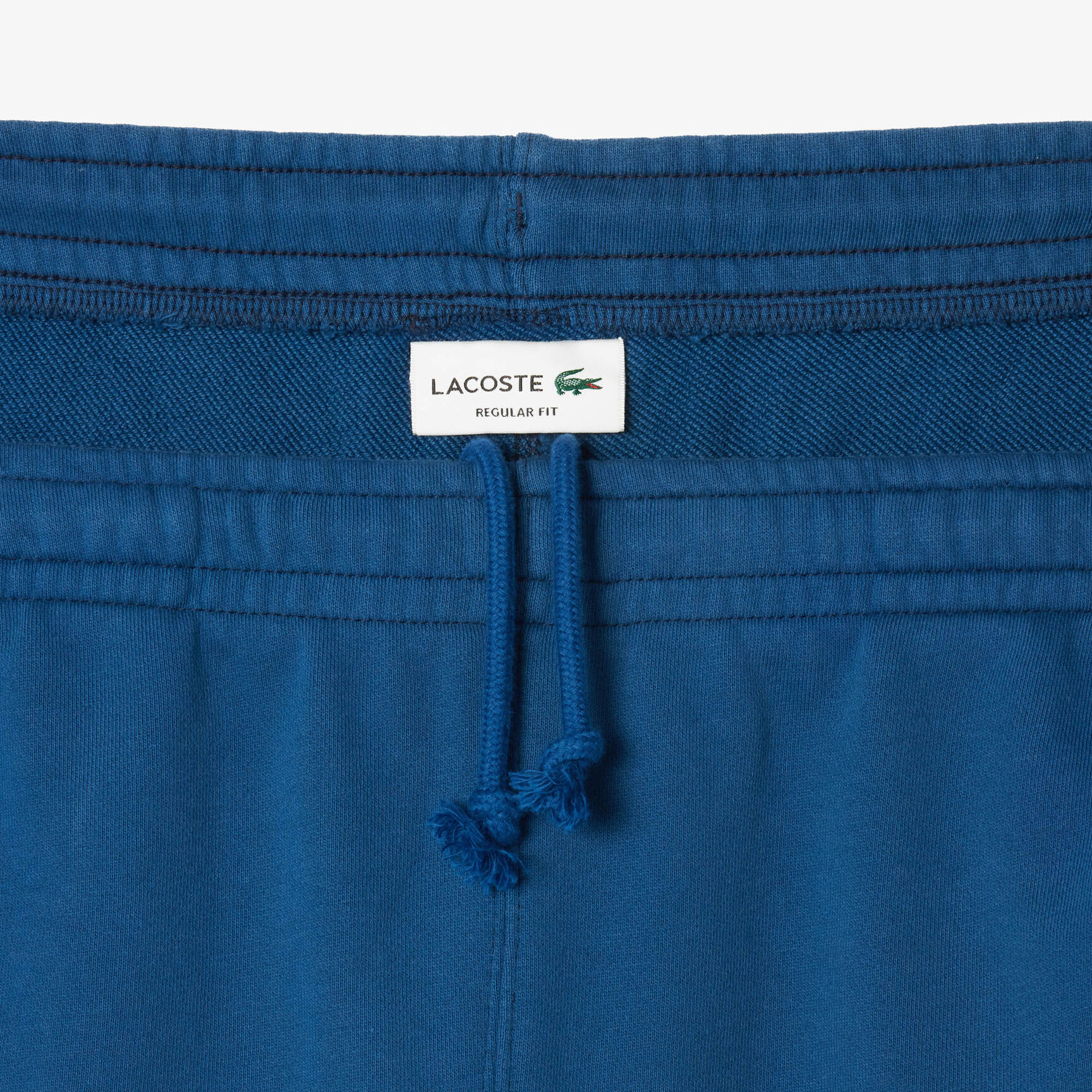 Washed Effect Lacoste Print Jogger Shorts