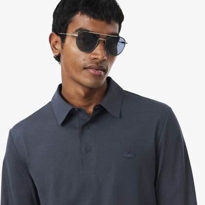 Regular Fit Long Sleeved Commuter Polo Shirt lacoste regular fit long sleeved commuter polo shirt