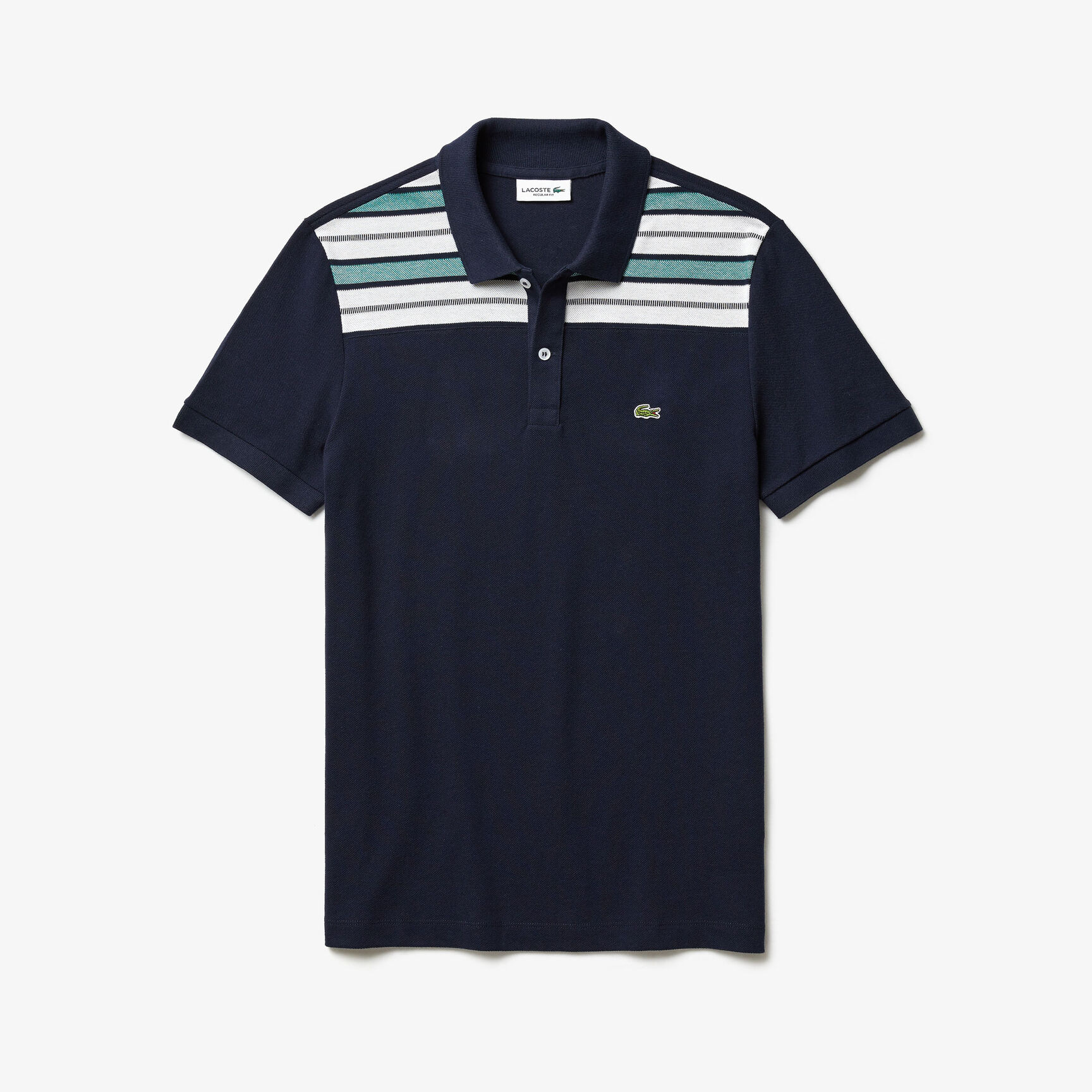 Men's Lacoste Striped Pane Polo Shirt Men's Lacoste Striped Pane Polo Shirt