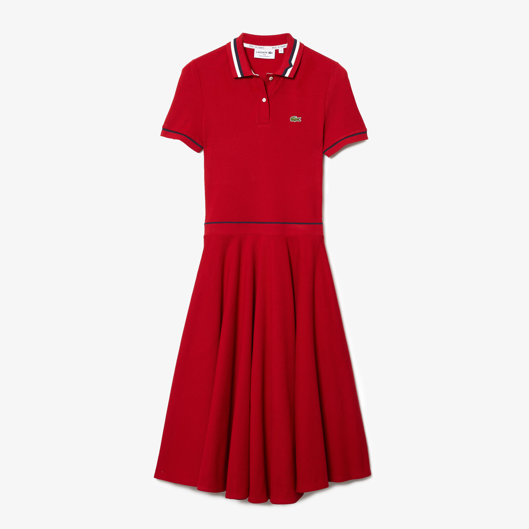 Women's Made in France Organic Cotton Petit Piqué Polo Dress Women's Made in France Organic Cotton Petit Piqué Polo Dress