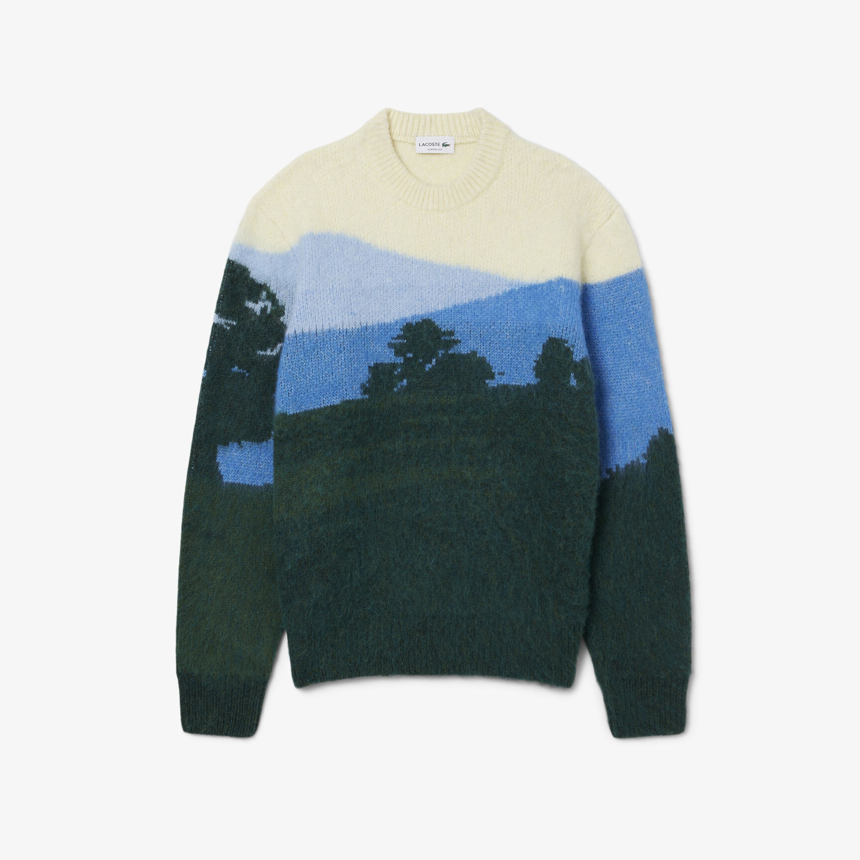 Landscape Jacquard Alpaca Wool Sweater