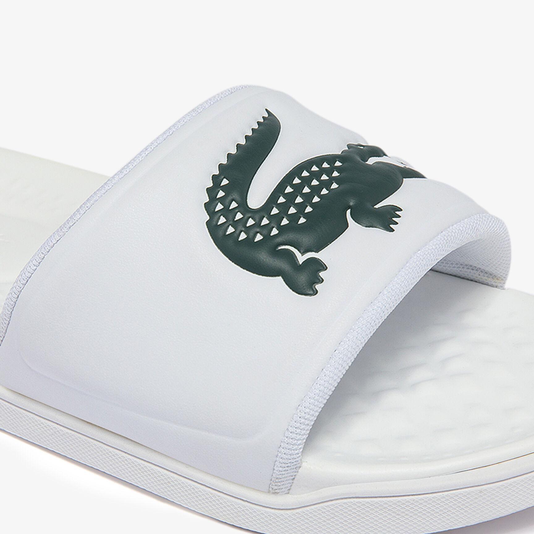 Women's Croco Dualiste Synthetic Logo Strap Slides Women's Croco Dualiste Synthetic Logo Strap Slides