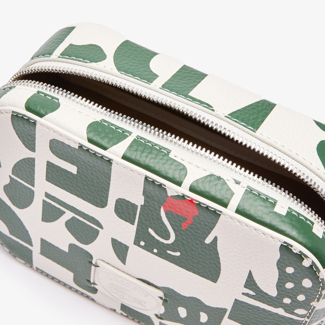 Women's Croco Crew Crocodiles Zip Grained Leather Shoulder Bag Women's Croco Crew Crocodiles Zip Grained Leather Shoulder Bag