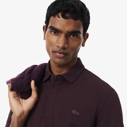 lacoste regular fit paris stretch pique polo shirt