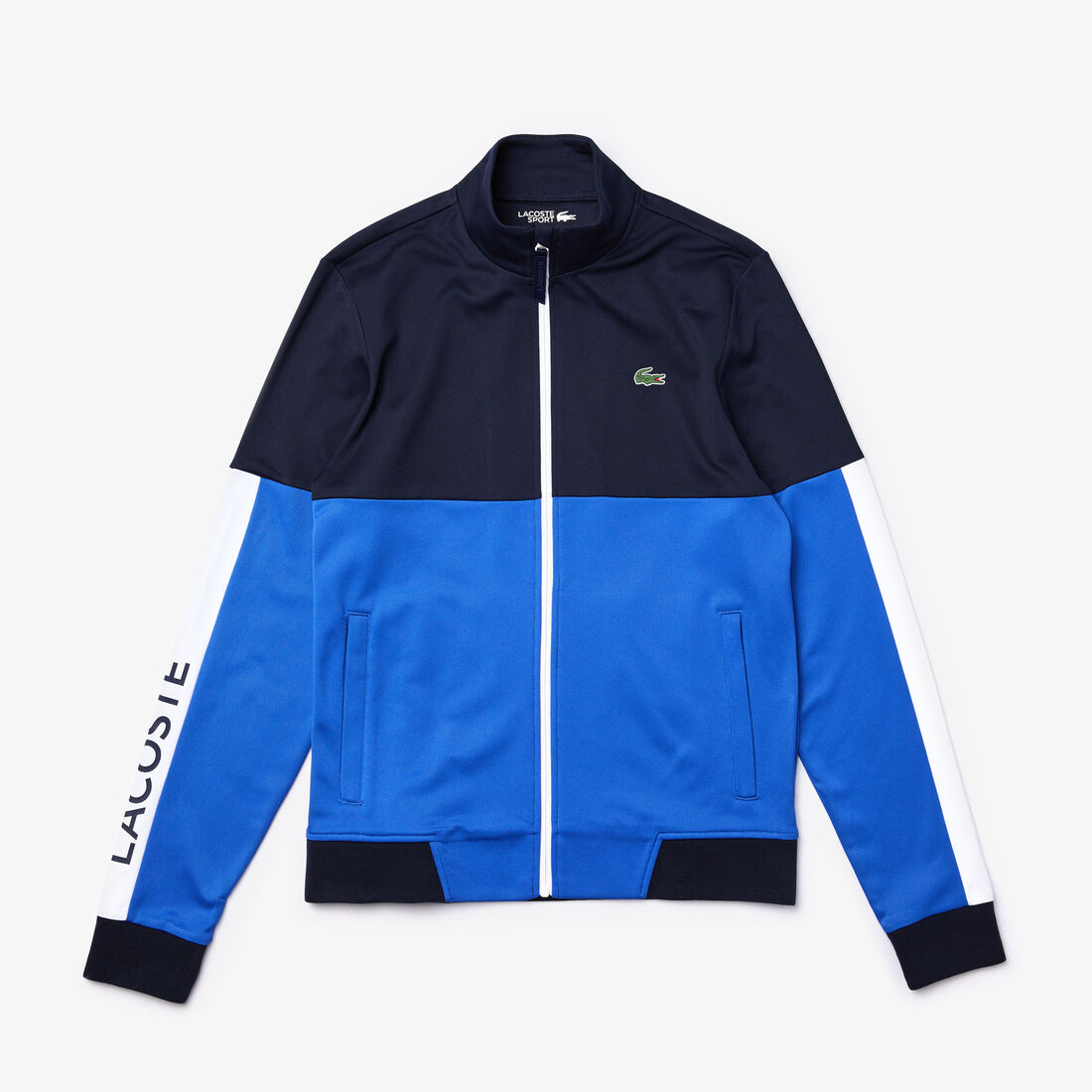 قميص ثقيل بسحاب من البيكيه المقاوم للمياه متعدد الألوان من مجموعة Lacoste SPORT للرجال قميص ثقيل بسحاب من البيكيه المقاوم للمياه متعدد الألوان من مجموعة Lacoste SPORT للرجال