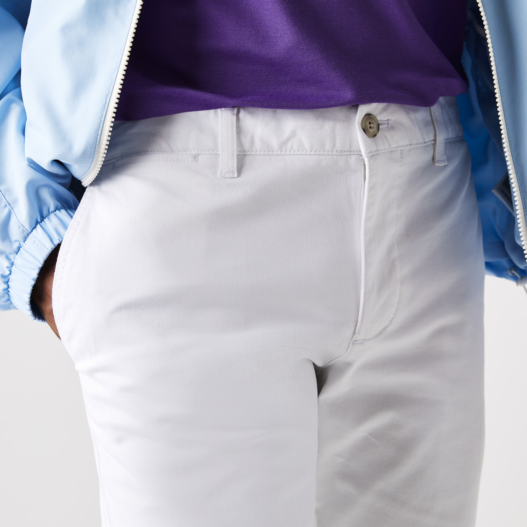 شورت بيرمودا من الجبردين المرن بقصة ضيقة للرجال