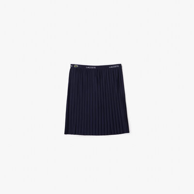 Girls' Lacoste Pleated Jersey Skirt