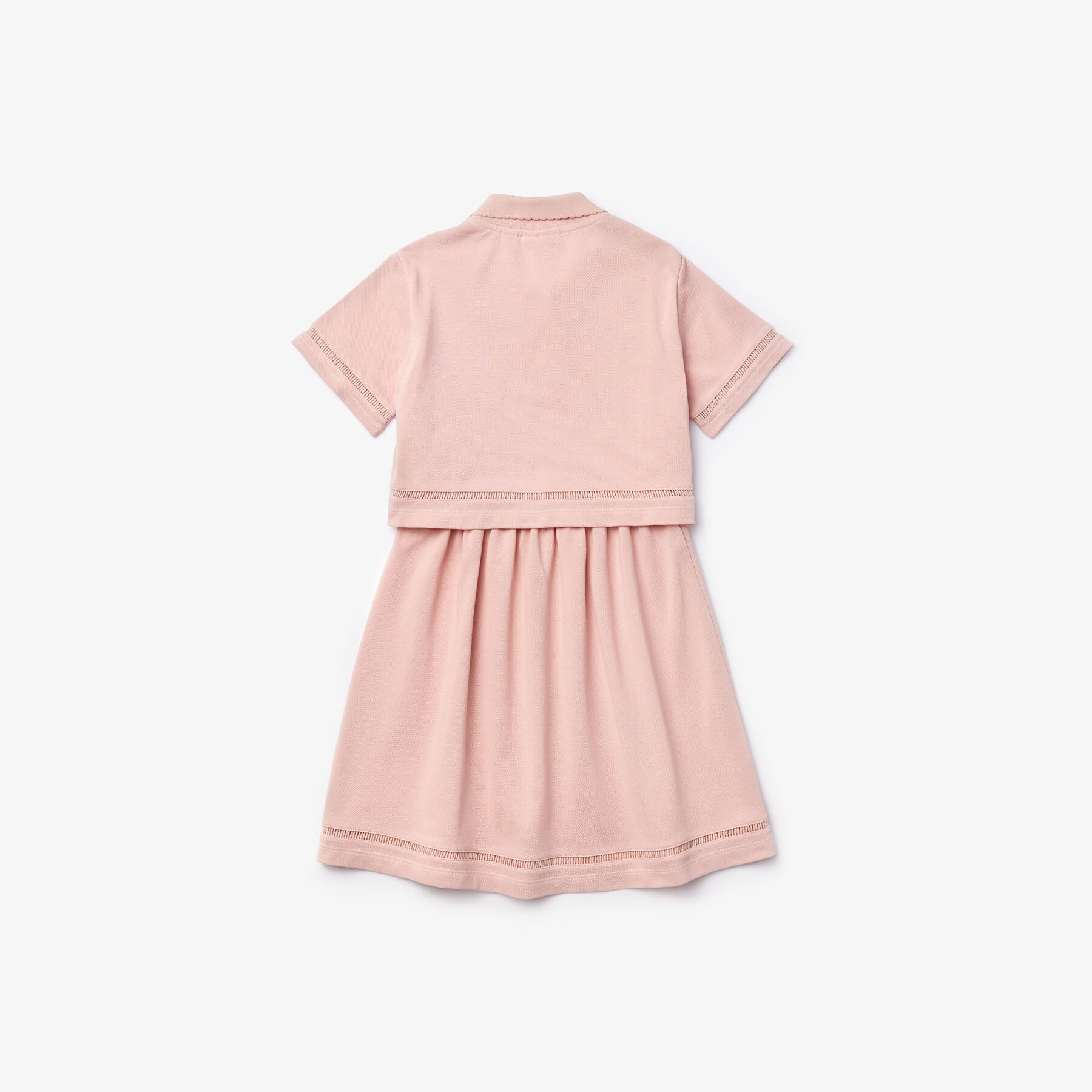 lacoste girl s polo style trompe l oeil dress